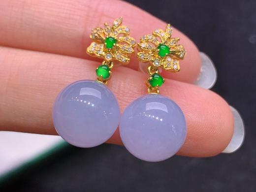 圆珠翡翠耳坠 商品图2