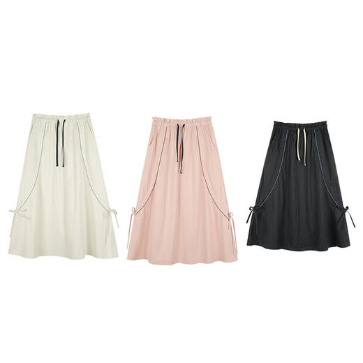 【品牌特惠】ACMEITEM爱棵米-女士蝴蝶结休闲长裙GAG2370449E 商品图4