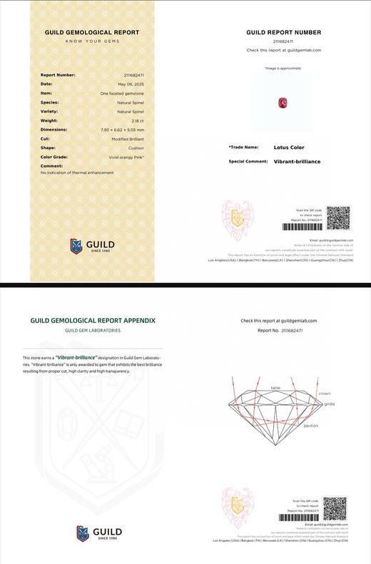 2.18ct刻面红尖晶石戒指 商品图5