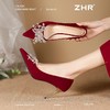 ZHR则则水钻高跟鞋女2025新款春季气质法式婚鞋显高不累脚伴娘鞋 商品缩略图9