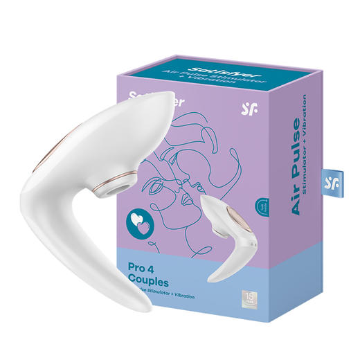 Satisfyer Pro 4 Couples夫妻共振器共用吸吮式外部刺激震动按摩器性用品 商品图0
