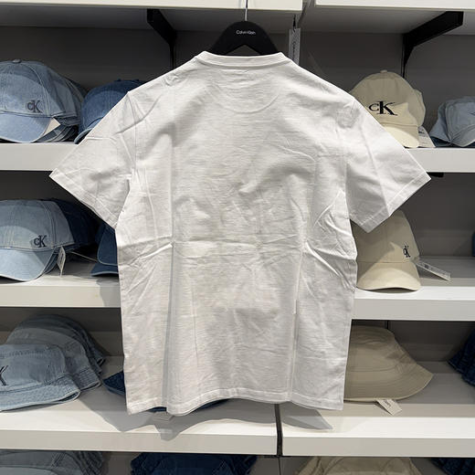 Calvin Klein /CK 男士夏季纯色纯棉圆领LOGO字母印花透气短袖T恤 商品图2