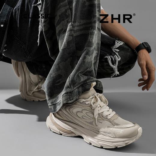 ZHR【情侣同款】厚底增高老爹鞋2025秋季新款男女金属风休闲鞋 商品图8