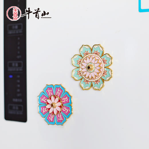 牛首山文创莲花香插分层磁吸冰箱贴创意小摆件南京文创纪念品礼盒 商品图4