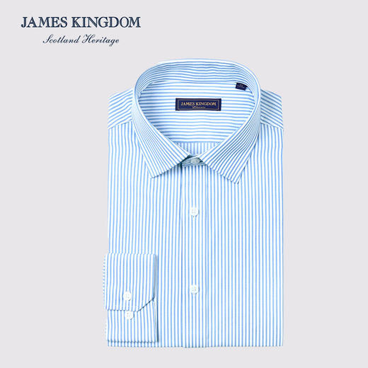 【棉混纺男士商务多款合集】占姆士男士25初秋白蓝抗皱系列长袖衬衫  多款多色 商品图11