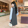 奢姿大码女装2025秋季时尚拼色系带连衣裙胖妹妹气质优雅减龄裙子9953869887 商品缩略图3