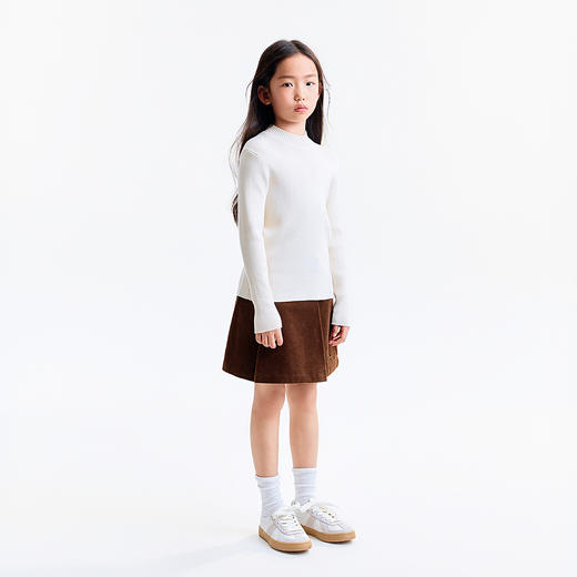 【实体店同款】男女童中领长袖针织衫秋季新款安奈儿童装AM534124 商品图3