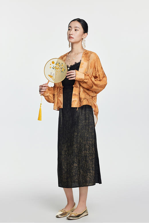 【预售7天内发货】凯喜雅【云山墨】 新中式长袖外披 商品图4