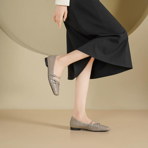 Westory2025年秋季平跟方头芭蕾风单鞋休闲浅口单鞋S25CE76721 商品图5
