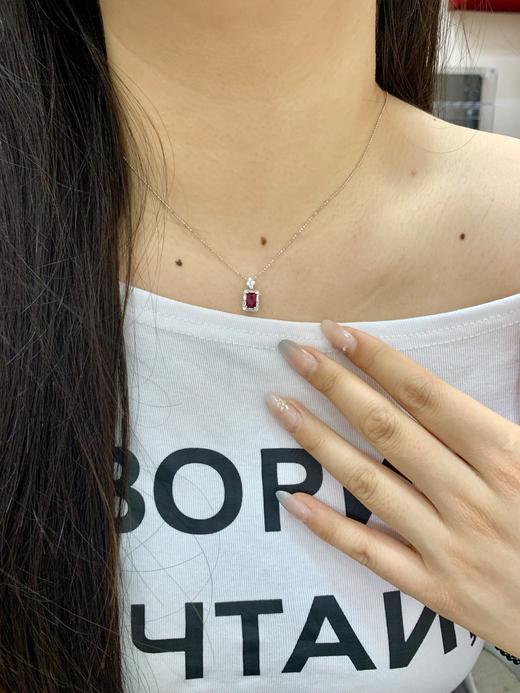 1ct刻面红宝石吊坠 商品图4