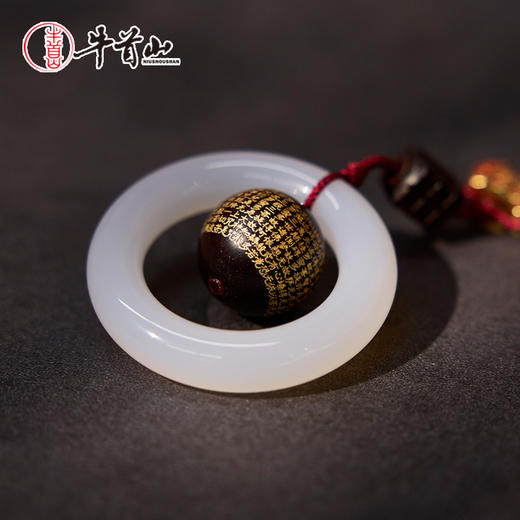 牛首山紫檀心经挂件手机包包车载挂饰送闺蜜朋友国风节日文创礼物 商品图2