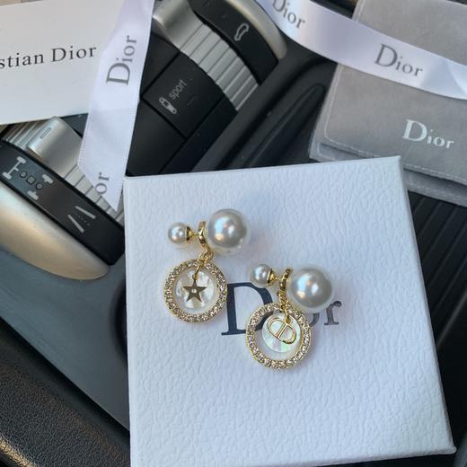 G337  迪AO星星白贝母双珠耳钉耳环 商品图0