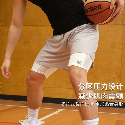 录士LUSHISI庇护主题打底裤HC系列专业实战运动五分裤篮球打底裤 商品图2