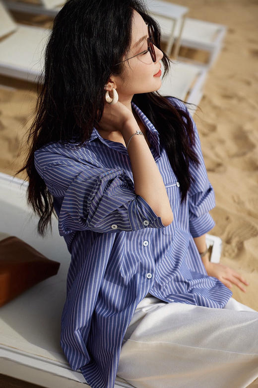 FXA 5533 条纹休闲衬衫 商品图3