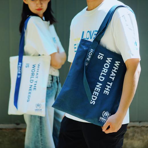 心意组合：蓝白帆布包 商品图2