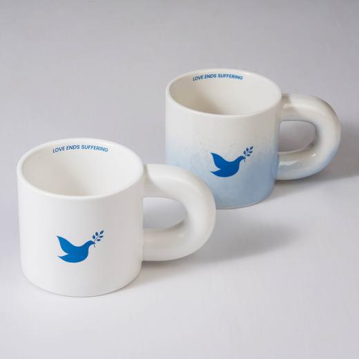 心意组合：蓝白马克杯 商品图0