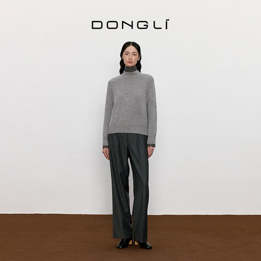 东黎 • 山羊绒女士秋冬半高领套衫 4756 商品图1