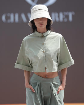 CHAMBARET CHEMISE COURTE - 豆绿