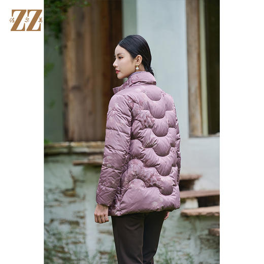 佐尔美冬季新款 时尚气质波浪纹羽绒服女M44YY07 商品图4