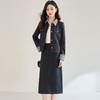 「高货sh」全新升级【铂金会员441/天猫599/差价158】(99408)洛诗琳秋季条纹拼接小西服外套高腰直筒半身裙两件套女 商品缩略图0