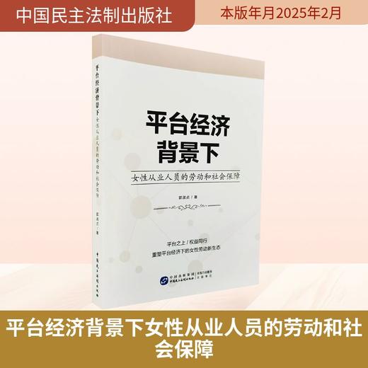 平台经济背景下女性从业人员的劳动和社会保障 商品图0