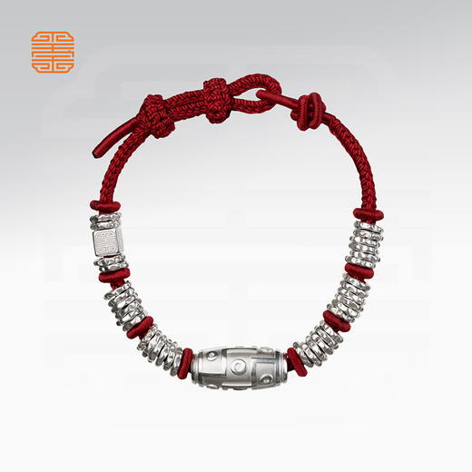 玺匠金铺《足银天珠》999足银手链  商品图1