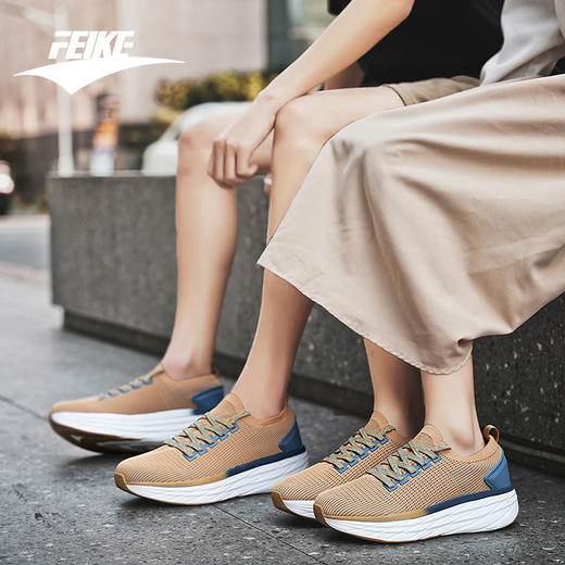 FEIKE菲克（线下专柜款）男女健步跑步跑鞋，四季可穿，柔软 MD 大底超舒适，织鞋面透气防臭 商品图5