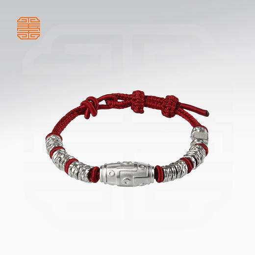 玺匠金铺《足银天珠》999足银手链  商品图3