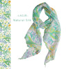 「轻描清新绿」 联名花卉组~100%桑蚕丝丝巾长条细窄乔其纱腰带女 商品缩略图0