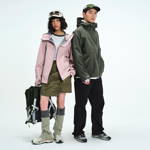 LUCKY DEER/幸运鹿情侣款保暖三防连帽多功能软壳外套 商品图1