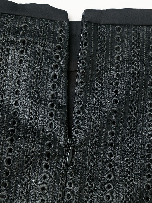 秋季新款黑色亮丝半身裙女 中长款修身显瘦包臀一步裙 商品图3