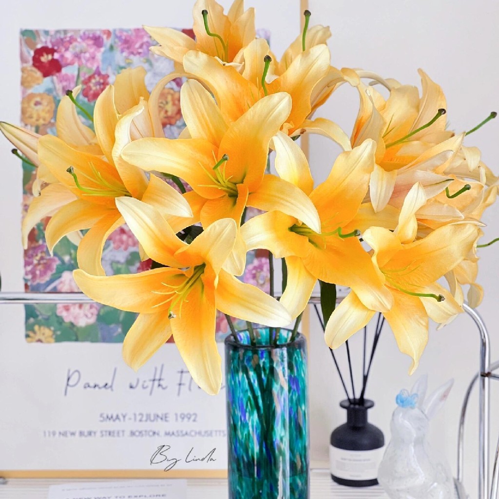 【AB级晚霞百合】3头3支9朵/份