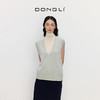 东黎 • 山羊绒女士春秋全成型V领针织马甲背心外穿 3210 商品缩略图1
