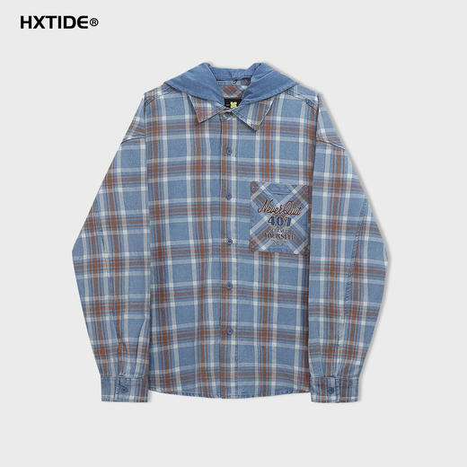 【新品上新】HX 春秋季水洗牛仔衬衫式茄克衫外套C105530014101 商品图6