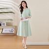 小香风连衣裙2025秋新款法式气质名媛洋气收腰显瘦中长裙子 商品缩略图1