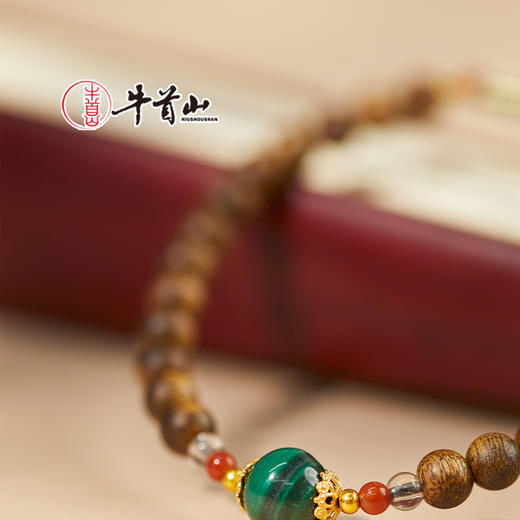 牛首山文创扶光·绿棋楠单圈手串高级显白送闺蜜女朋友礼物 商品图3