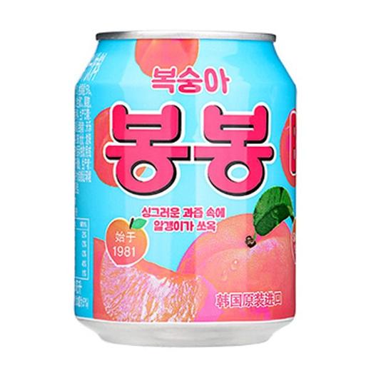 海太 桃果粒果汁饮料 238ml/罐 商品图0