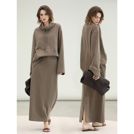 COCOBELLA时尚休闲高领卫衣女秋冬新款舒适保暖外套SE3017 商品图3