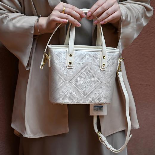 【广西非遗】万吉纹壮锦包托特包女手提包民族风通勤包 商品图8