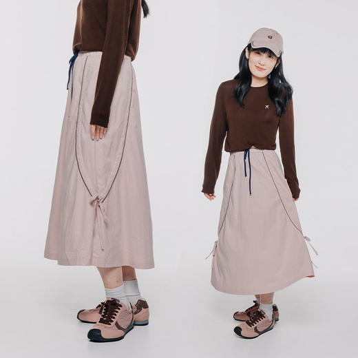 【品牌特惠】ACMEITEM爱棵米-女士蝴蝶结休闲长裙GAG2370449E 商品图1