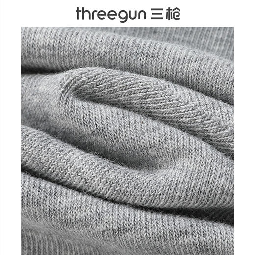Threegun三枪 宽松罗口中筒女袜(1双装)-T90054Z03 商品图6