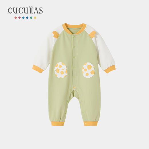 Cucutas男婴童连体服CY25AUW223中绿73#-90# 商品图0