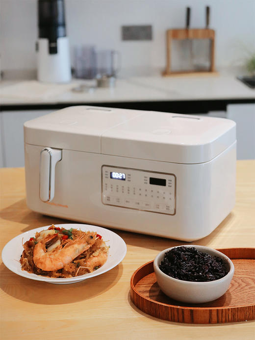 【一锅双胆  独立温控  汤饭一锅出】【旗舰店同款559，板娘家福利价仅459】摩飞双胆电饭煲  2L+2L大容量  微压炖煮快出锅  蒸煮焖炖样样精通~ 预售3天 商品图0