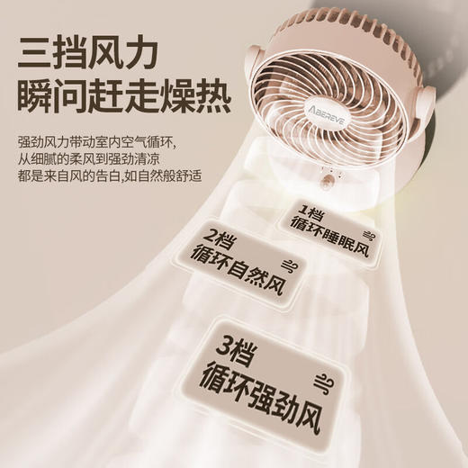 积分免费兑：Abereve艾贝丽桌面风扇ABL-FS135 商品图3