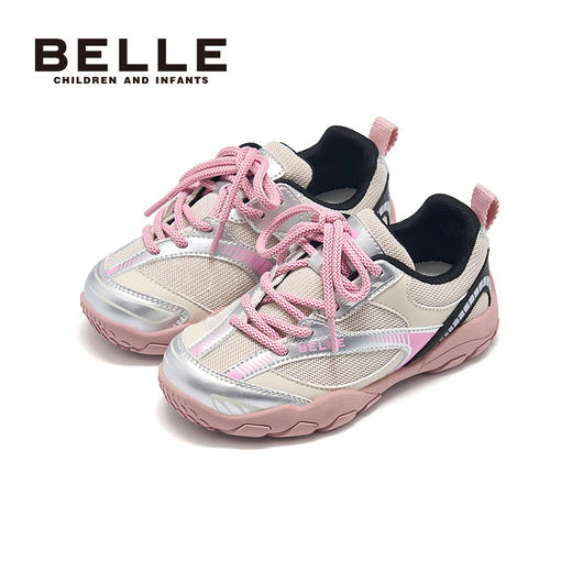 3-5天发货【舒适童鞋 | BELLE百丽2025秋季新款童鞋合集】加固宽楦鞋头，给孩子脚趾足够的活动空间，减震鞋底设计不易累脚，款式时尚百搭，低调中带着高级感，轻松搭配各种衣服，一双解锁全场景 商品图6