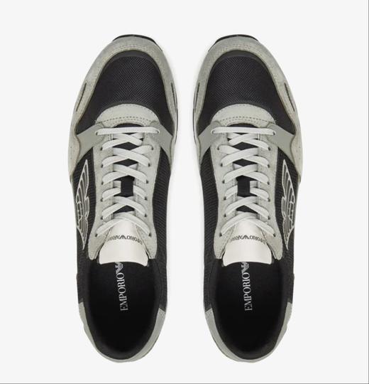 Emporio Armani 男士经典百搭网眼真皮运动休闲鞋 12431 商品图9