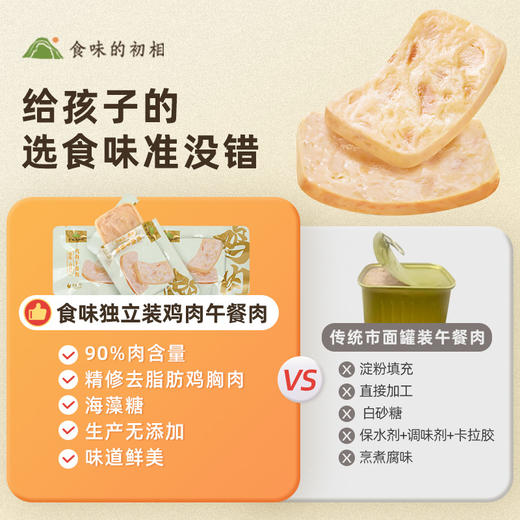食味的初相*鸡肉午餐肉320g*1盒/2盒/3盒 每盒40g*8片 低脂 高蛋白 包邮 商品图4