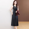 QYM 25A09-Y两件套连衣裙无袖中长款底连衣裙+外套两件套 商品缩略图1