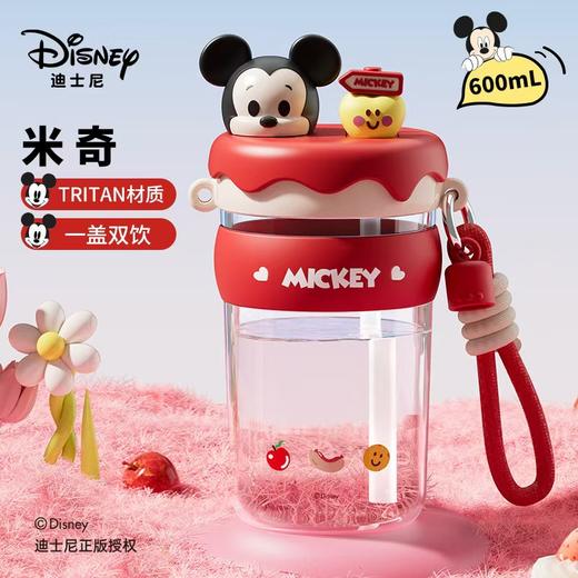 【一杯三饮！想怎么喝就怎么喝】食品接触用吸管，全身可拆洗，草莓熊尼克朱迪吸管水杯夏季开学学生高颜值卡通儿童防摔水杯。ra 商品图8