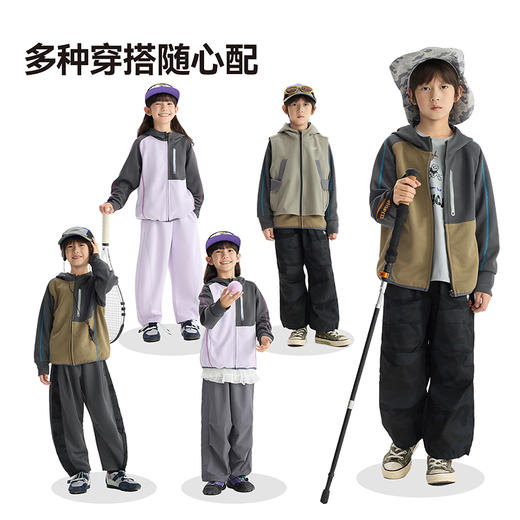 漫画家【空气层外套】校园户外居家撞色耐磨空气层卫衣外套 商品图3